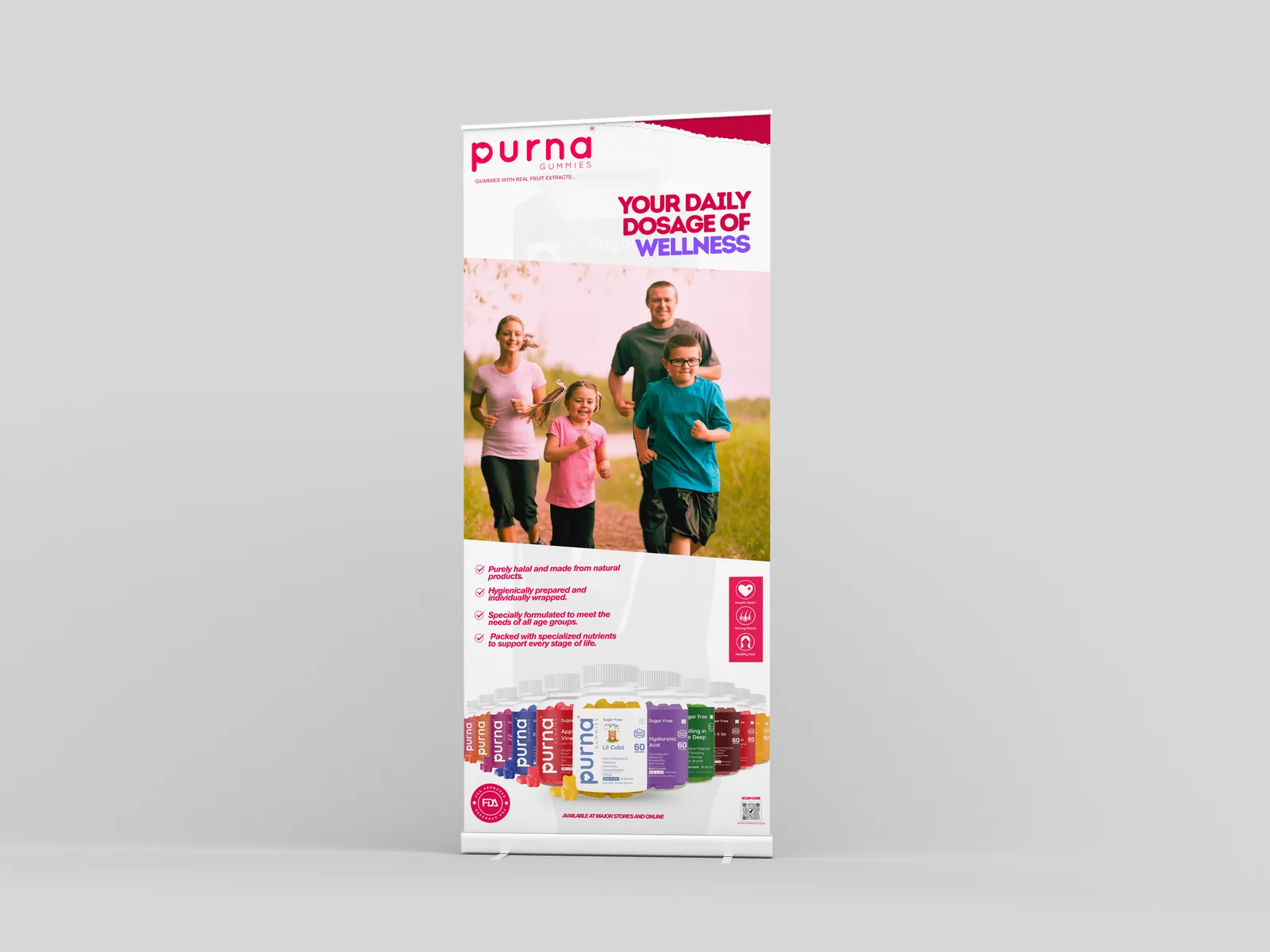 Purna wellness rollup banner